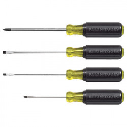KLEIN TOOLS 85484 Juego de desarmadores miniatura de punta ranurada y Phillips de 4 piezas