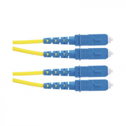 PANDUIT F923RSNSNSNM002 Jumper de Fibra Optica Monomodo 9/125 OS2 SC-SC Duplex OFNR (Riser) Color Amarillo 2 Metros