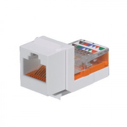 PANDUIT - NK5E88MWHY - Conector Jack Estilo Leadframe Tipo Keystone Categoría 5e de 8 posiciones y 8 cables Color Blanco