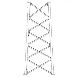 ROHN SSV6N62 Seccion 6 Base para Torre Autosoportada linea SSV (Codigo de Fabrica: 6N62)