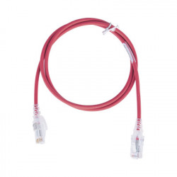 SIEMON MC6-03-0328B Patch Cord MC6 Modular Cat6 UTP CM/LS0H 3ft Color Rojo Diametro Reducido (28AWG) Version Bulk (Sin empaque individual)