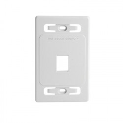 SIEMON - MX-FP-S-01-02 - Placa de pared modular MAX de 1 salida color blanco