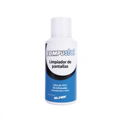 SILIMEX COMPUSTAT Limpiador de pantallas y camaras protector anti-estatico en aerosol con proteccion contra rayos UV repelente de polvo 170 ml