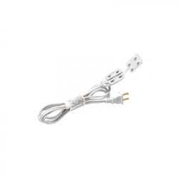 TX PRO TX3-EXT-16 Extension electrica de 3 salidas polarizadas color blanco para uso en interior longitud 1.83 metros calibre 16 AWG