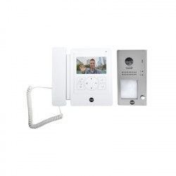 ASSA ABLOY 80126 Kit de VideoPortero YDV4702: Frente de Calle y Monitor/ Hasta 16 Monitores/ Funcion Guardia