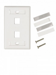 BELDEN TCE017027 BELDEN AX102655 - Placa frontal / 2 Ventanas / Color blanco