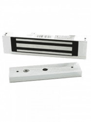 ZKTECO ZKT0850009 ZKTECO LMB1805SU - Paquete de contrachapa magnetica de 120 Kg incluye soporte de fijacion en U para instalacion en puertas de vidrio o cristal templado