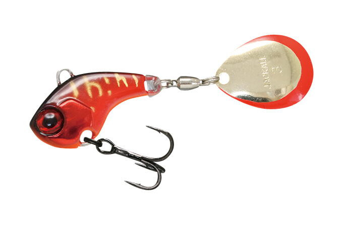 Leurre Coulant Jackall Deracoup 1 Oz - Spin Tail HL Gold Gill - Pour Truite Et Poissons D'eau Douce