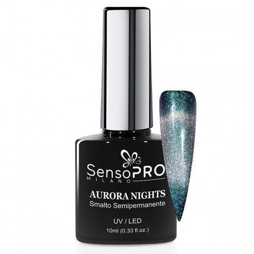 Poze Oja Semipermanenta Aurora Nights SensoPRO 10ml - 01 Night Spirit
