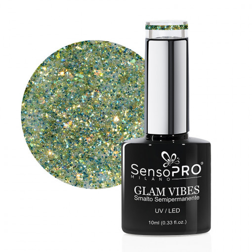 Oja Semipermanenta Glam Vibes SensoPRO Milano #15 Sage Princess, 10ml