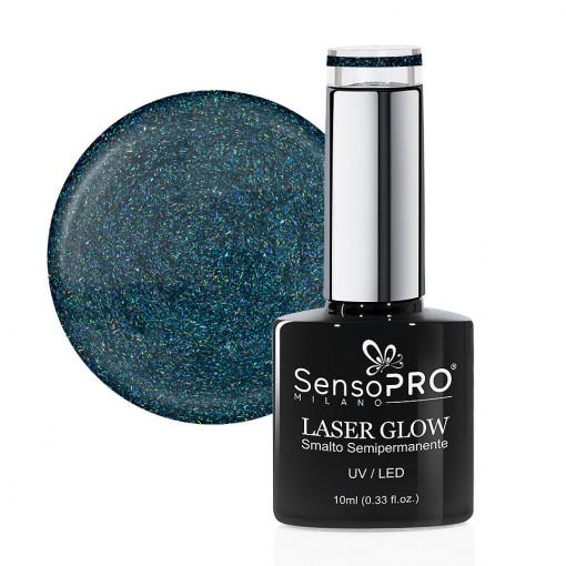 Oja Semipermanenta Holografica Laser Glow SensoPRO Milano #33 Hypnotize Sky, 10ml