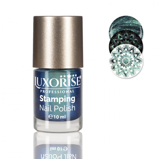 Oja Stampila Unghii Disco LUXORISE, Mistyfied Green #02