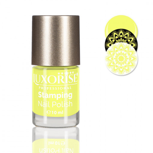 Oja Stampila Unghii Neon LUXORISE, Vivid Yellow