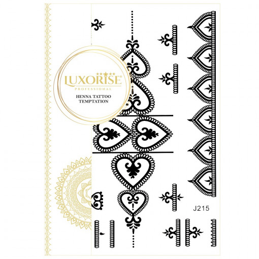 Tatuaj Temporar LUXORISE Heart Details J215