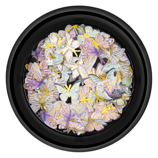 Poze Decoratiuni Unghii Nail Art Butterfly Sunrise, LUXORISE