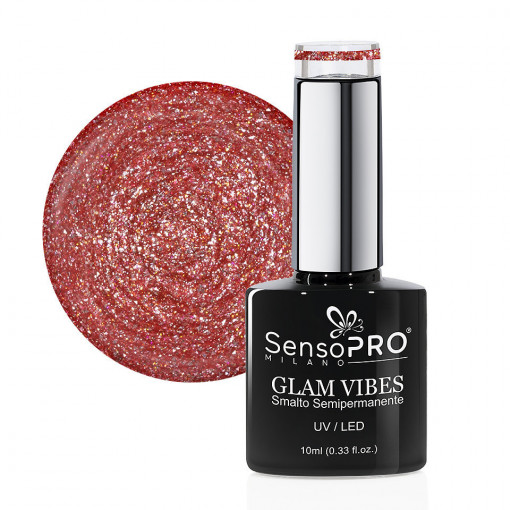 Oja Semipermanenta Glam Vibes SensoPRO Milano #27 Funky Glow, 10ml
