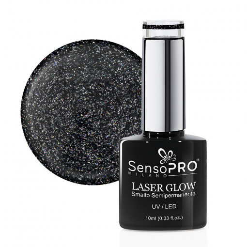 Oja Semipermanenta Holografica Laser Glow SensoPRO Milano #34 Galaxy Fantasy, 10ml