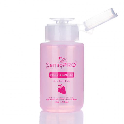 Soak off Remover Gel UV SensoPRO Strawberry, 160 ml