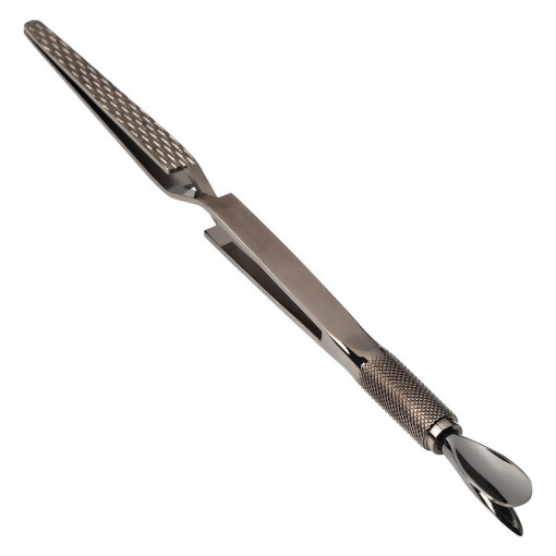 Instrument Manichiura Multifunctional Cuticule & Curba C, LUXORISE, Silver