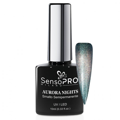 Oja Semipermanenta Aurora Nights SensoPRO 10ml - 03 Smarald Sky