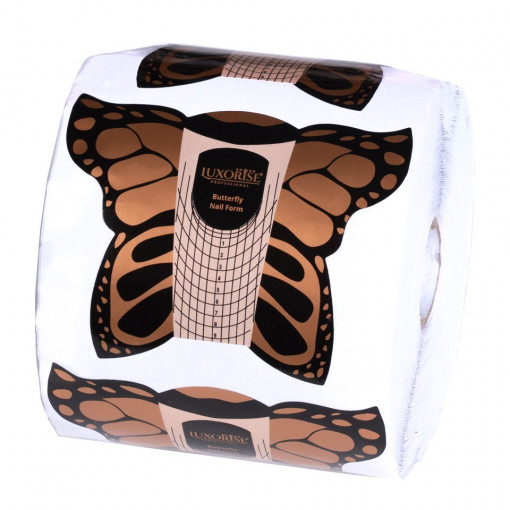 Sabloane Constructie Unghii Gel LUXORISE, Butterfly, 500 buc