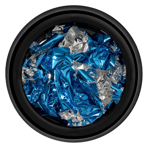 Foita Unghii Unique Blue & Silver #05, LUXORISE