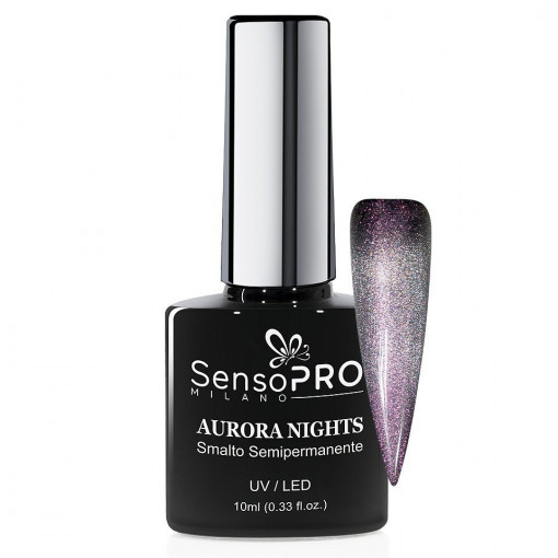 Oja Semipermanenta Aurora Nights SensoPRO 10ml - 04 Icy Purple