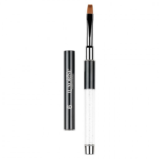 Pensula Unghii Aplicare Gel Nr. 6 LUXORISE, Crystal Clear