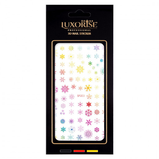 Sticker Unghii Winter Snowflakes SP203, LUXORISE