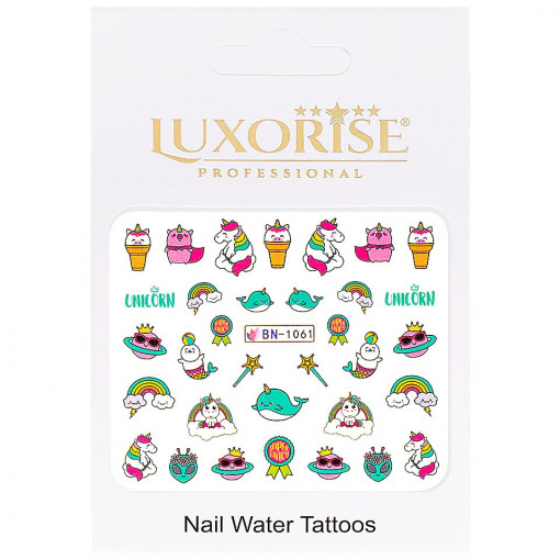 Tatuaj Unghii Unicorn BN-1061, LUXORISE