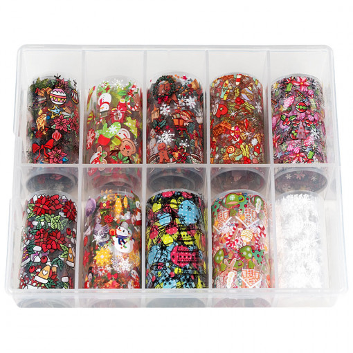 Folie Transfer LUXORISE #06 Christmas Vibes, Set 10 buc