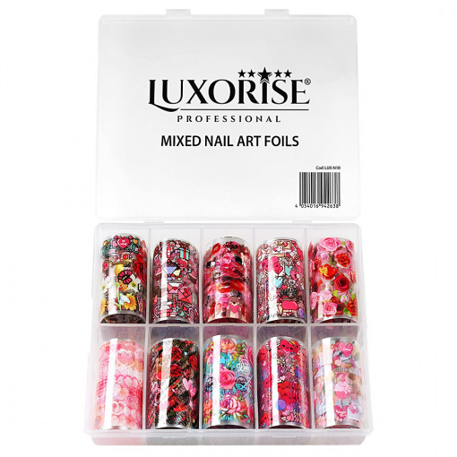 Folie Transfer LUXORISE #39 Lovely Hearts, Set 10 buc