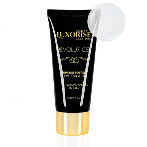 Polygel Revolux Ice Clear LUXORISE, 30ml