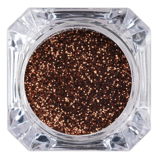 Sclipici Glitter Unghii Pulbere Dark Honey #61, LUXORISE