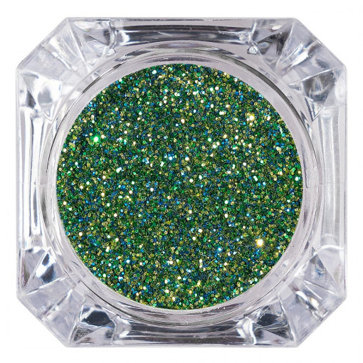 Sclipici Glitter Unghii Pulbere Forest Green #08, LUXORISE