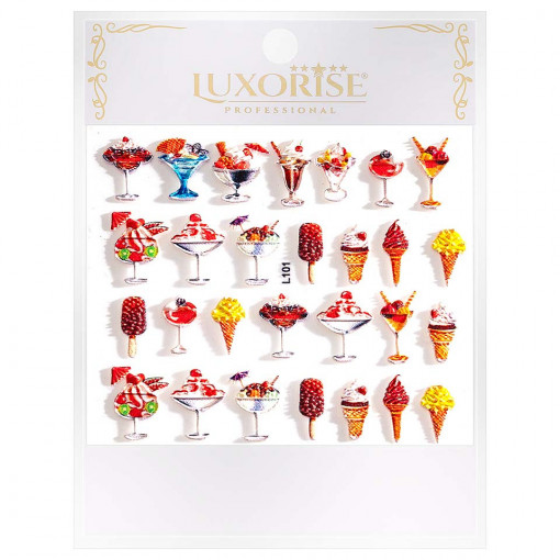 Sticker 3D Unghii Adventure L101, LUXORISE