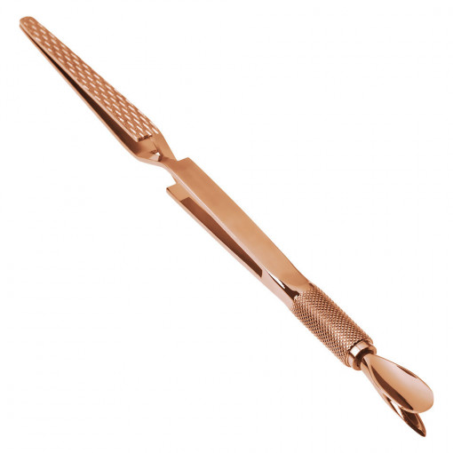 Instrument Manichiura Multifunctional Cuticule & Curba C, LUXORISE, Gold