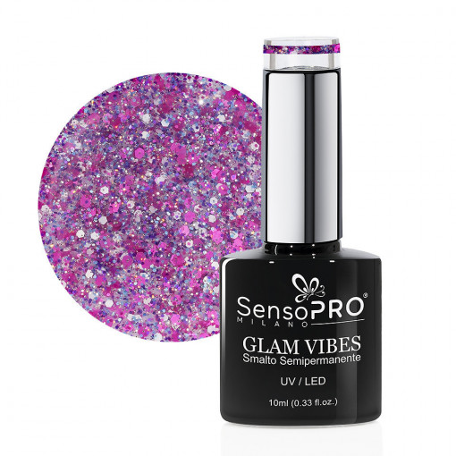 Oja Semipermanenta Glam Vibes SensoPRO Milano #10 Mahogany Princess, 10ml
