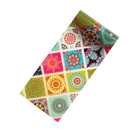 Folie Transfer Unghii LUXORISE Colorful Mandala #299