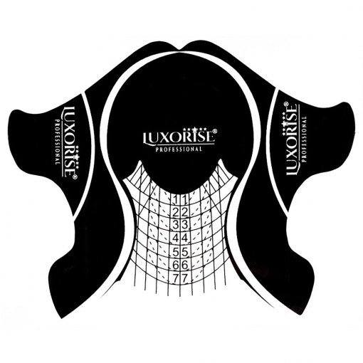 Sabloane Unghii LUXORISE Gel Plastifiate Black, 50 buc