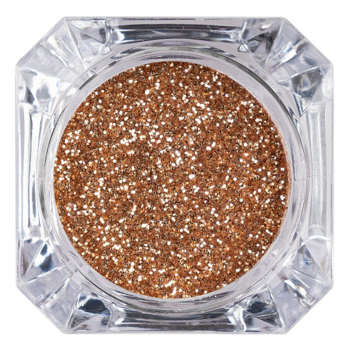 Sclipici Glitter Unghii Pulbere Red Gold #41, LUXORISE