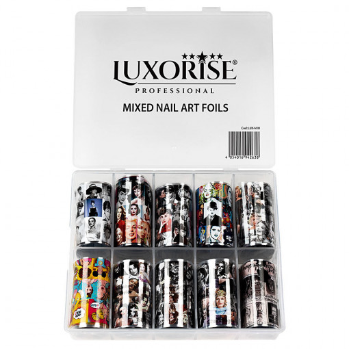 Set Folii Transfer LUXORISE #44 Vintage Glam, Set 10 buc