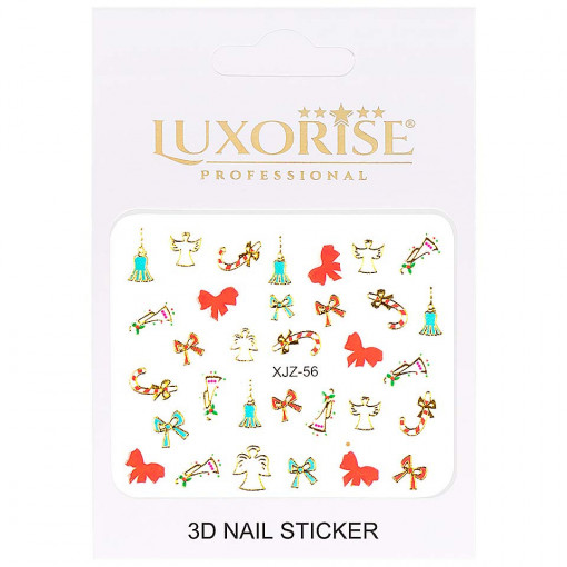 Sticker 3D Unghii Adventure XJZ-56 Christmas Collection, LUXORISE