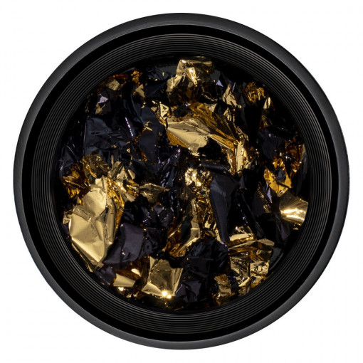 Foita Unghii Unique Gold & Black #01, LUXORISE