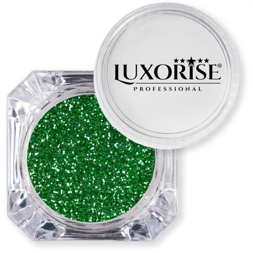 Poze Sclipici Glitter Unghii Pulbere Verde #36, LUXORISE