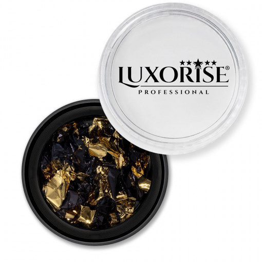 Poze Foita Unghii Unique Gold & Black #01, LUXORISE