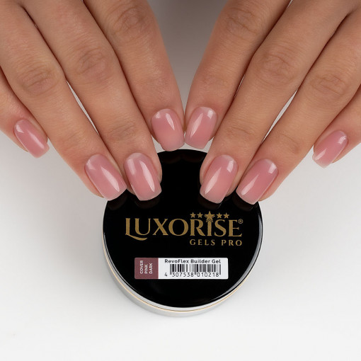 Poze Gel UV Constructie Unghii RevoFlex LUXORISE 15ml, Cover Pink - Dark