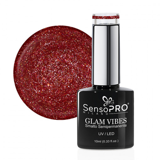 Oja Semipermanenta Glam Vibes SensoPRO Milano #34 Mesmerized Heart, 10ml