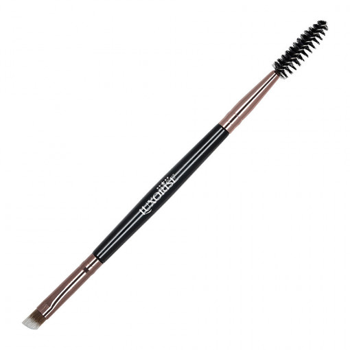 Pensula Sprancene Duo Eyebrow Brush LUXORISE