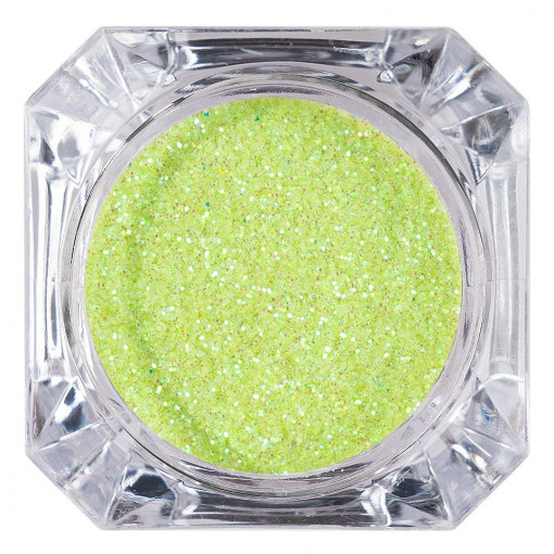 Sclipici Glitter Unghii Pulbere Lime #16, LUXORISE